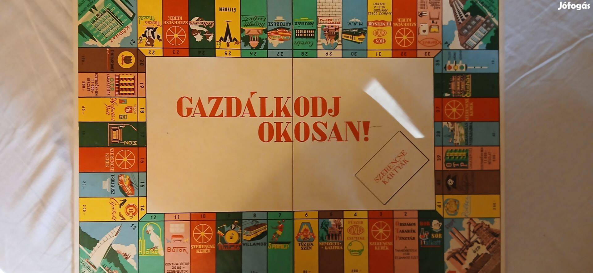 Gazdálkodj Okosan társasjáték lap