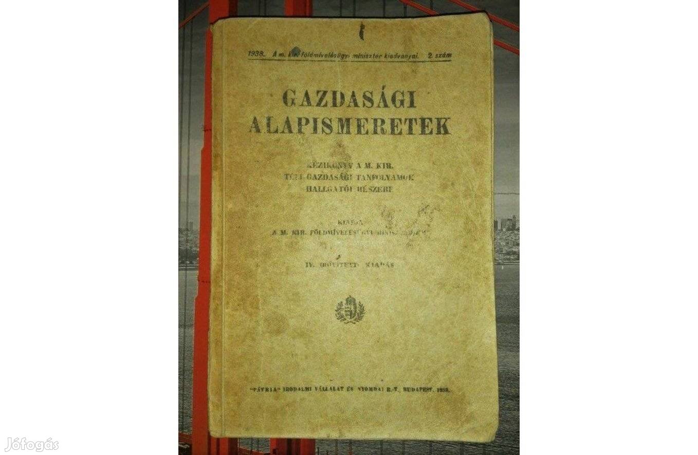 Gazdasági alapismeretek - 1938