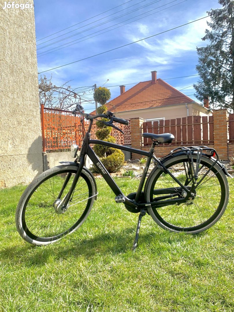 Gazelle Esprit matt fekete holland kerékpár 