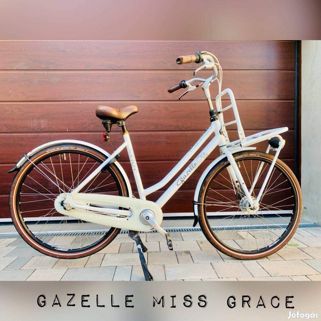 Gazelle Miss Grace kosártartós holland kerékpár 