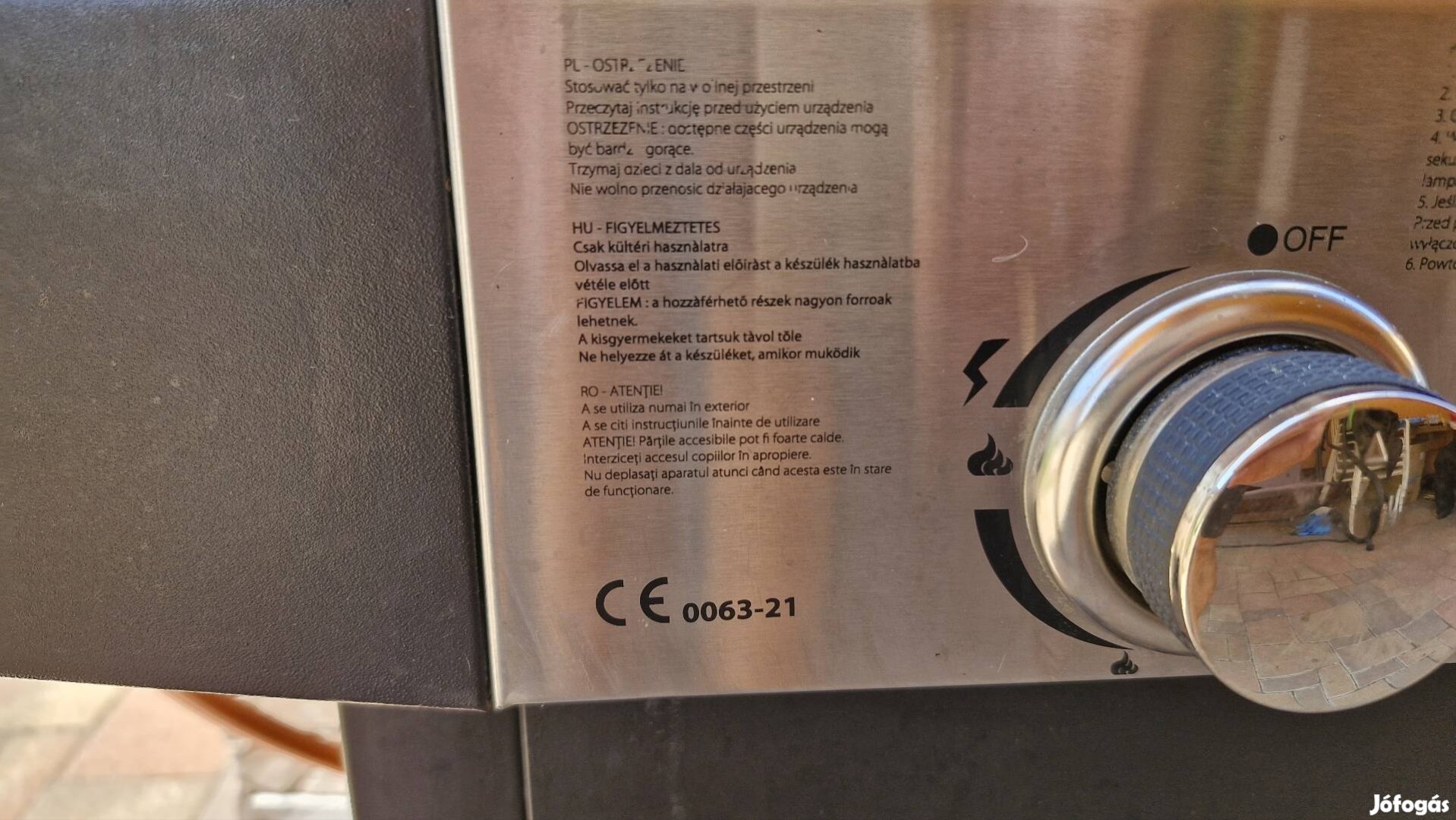 Gázgrill sütő