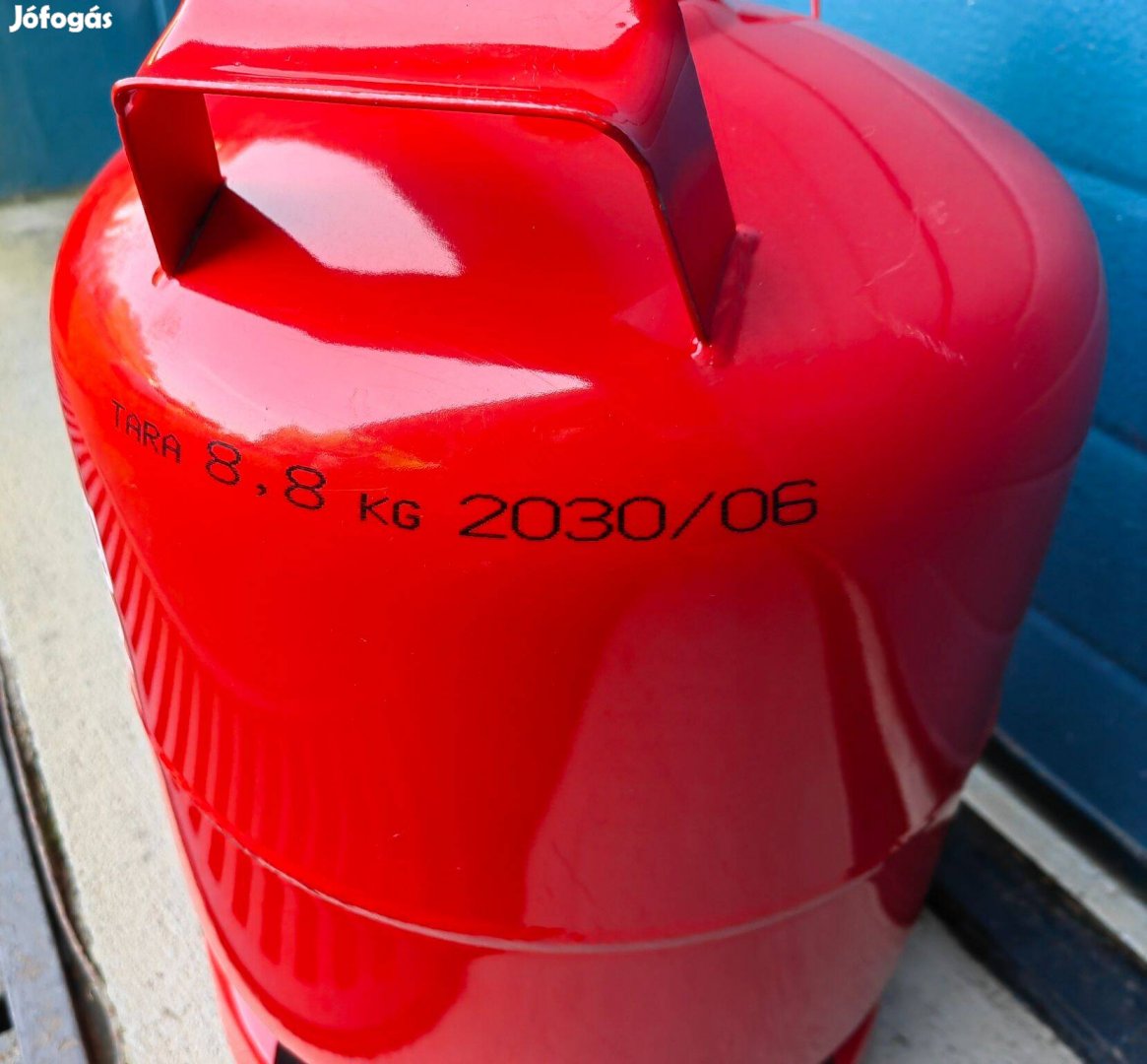 Gázpalack lakóautó lakókocsi német 9 kg grill gáz palack újszerű