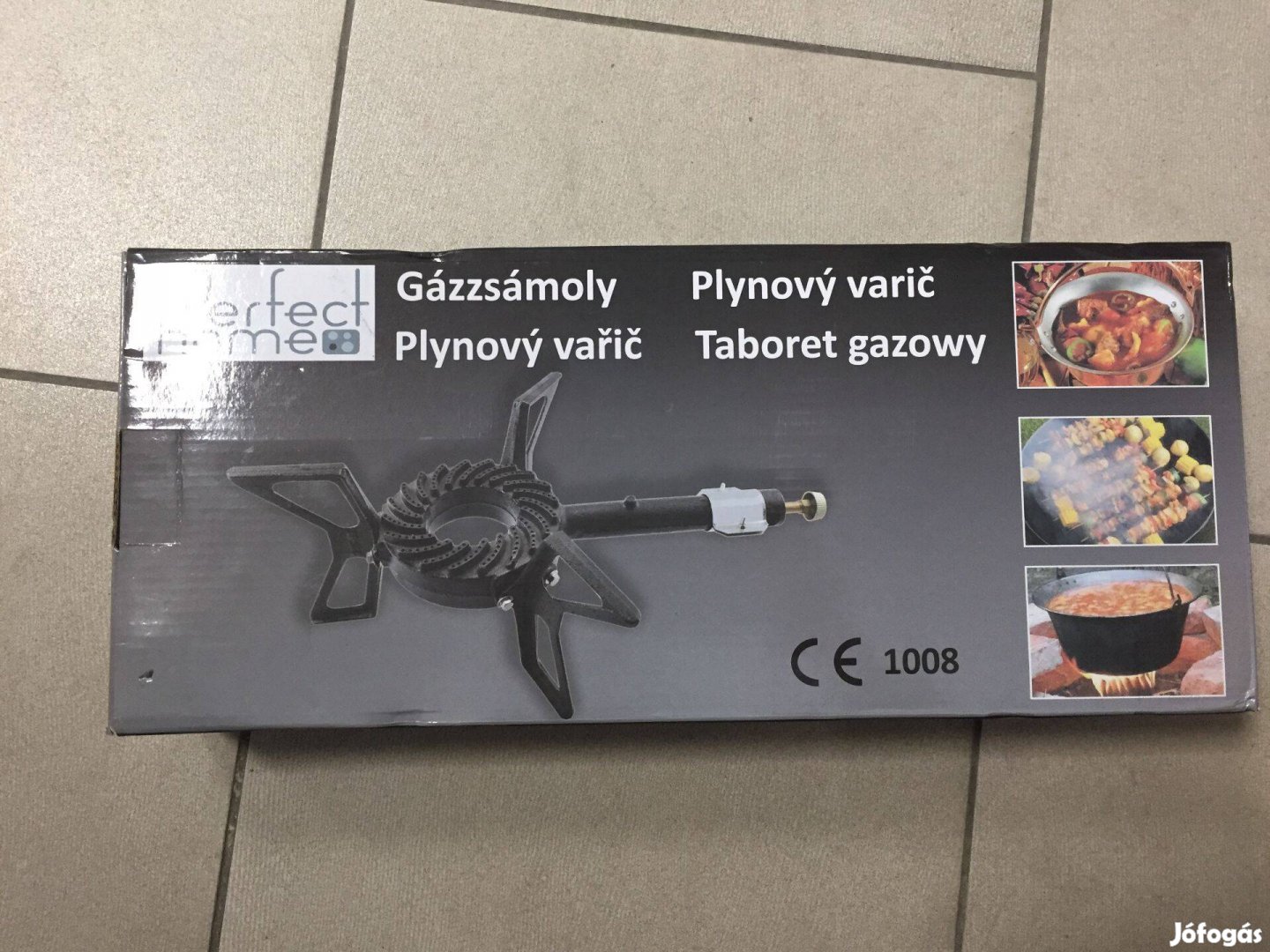 Gázzsámoly 3lábú öntöttvas 7,6kW (71094)