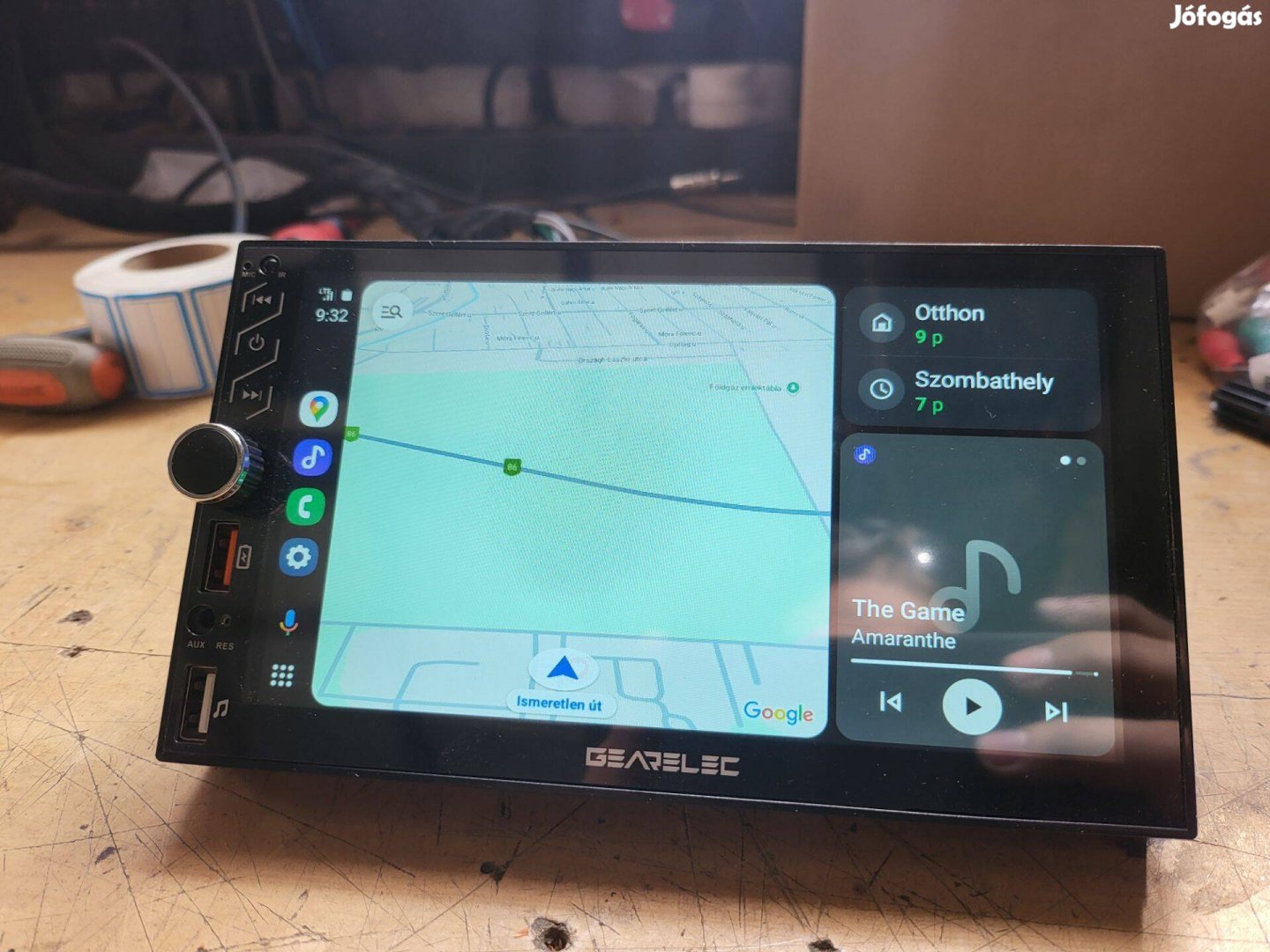 Gearlec 2din 7" fejegység (2/32gb, wifi, android auto, carplay)