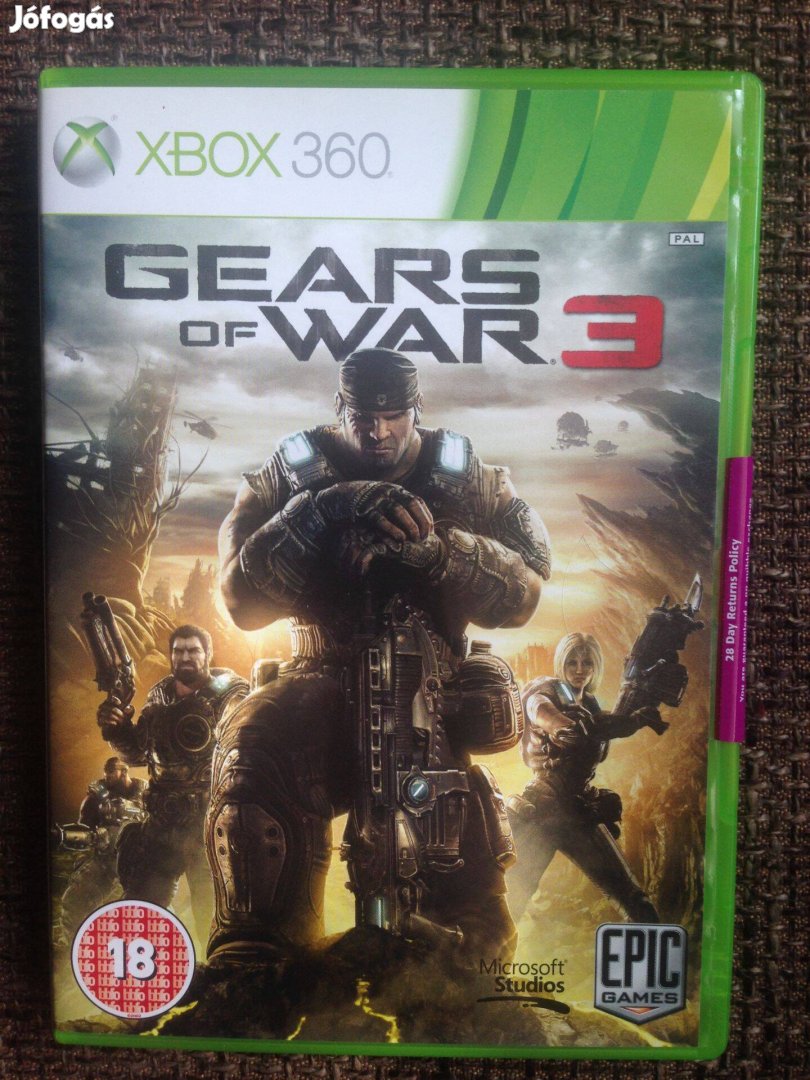 Gears OF WAR 3 "xbox360-one-series játék eladó-csere