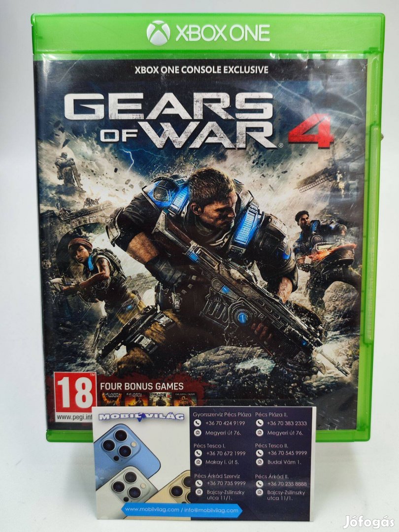 Gears Of War 4 Xbox One Garanciával #konzl0234