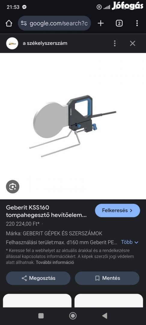 Geberit Tompahegesztő