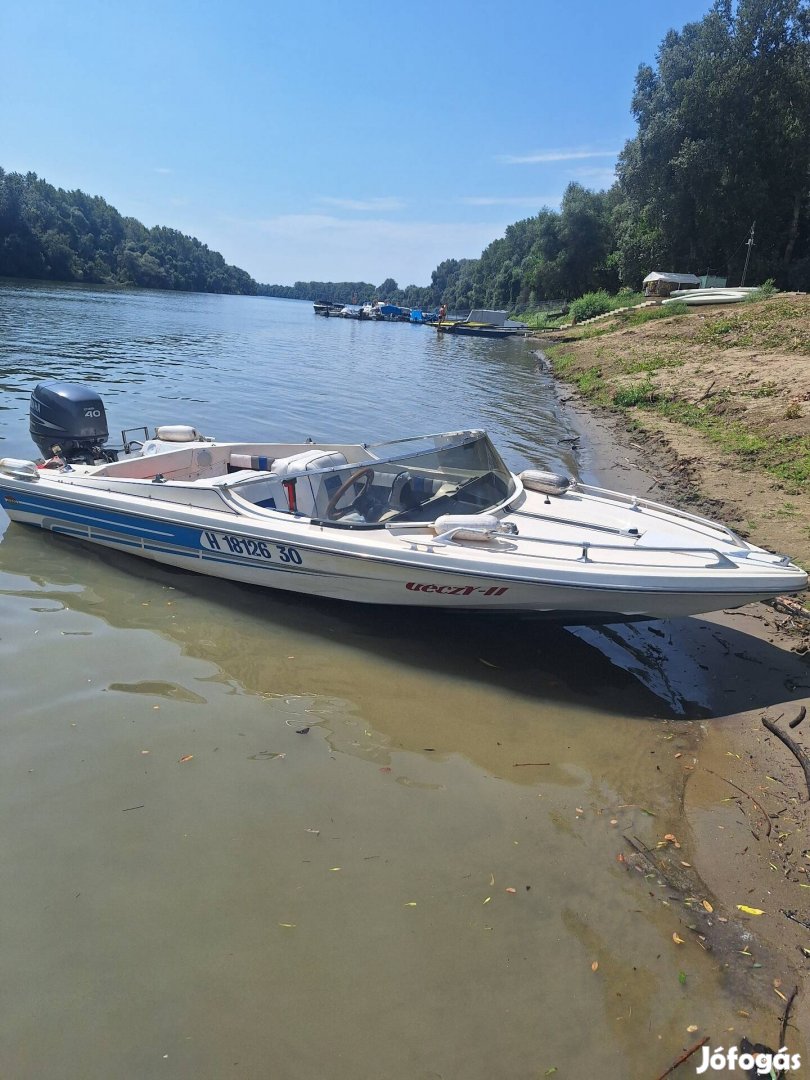 Géczy II, 4T Yamaha F40,friss hajólevél, friss vizsgás futóval