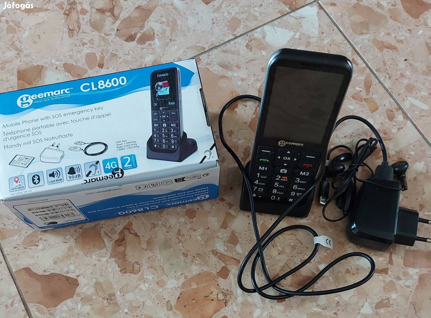 Geemarc CL 8600 mobiltelefon nagyothallók részére