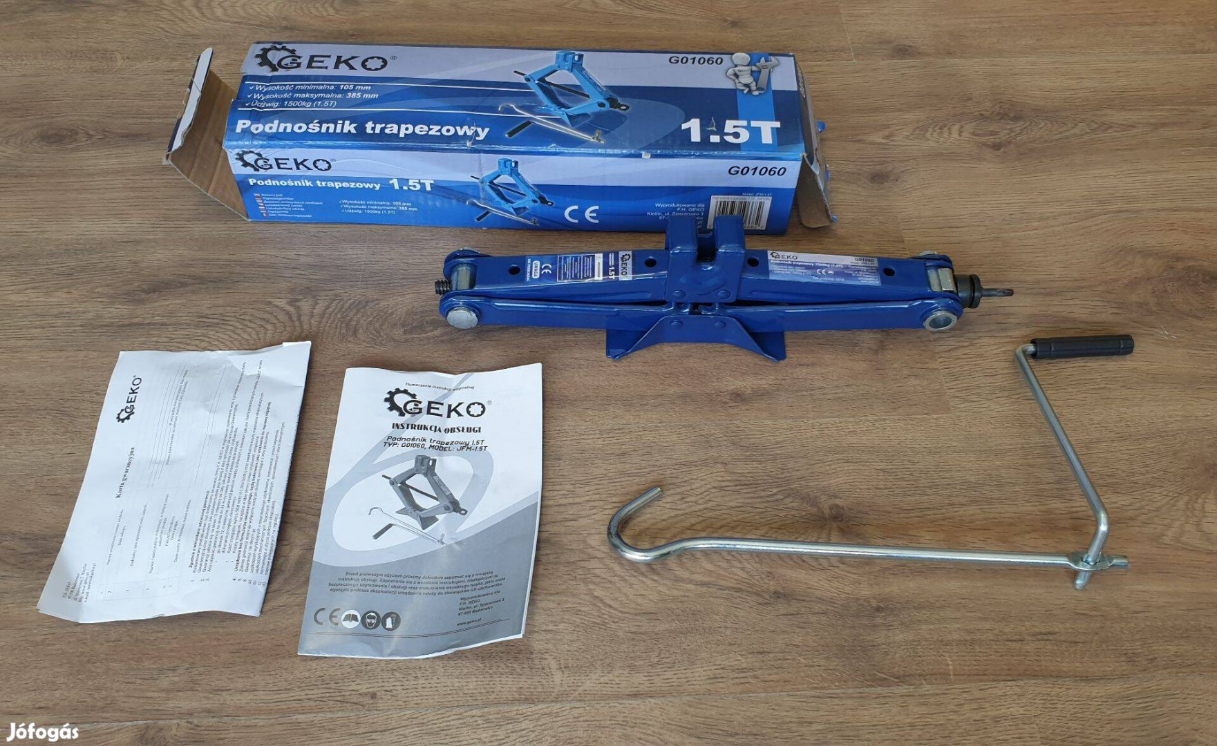 Geko 1,5 tonnás trapézemelő - G01060