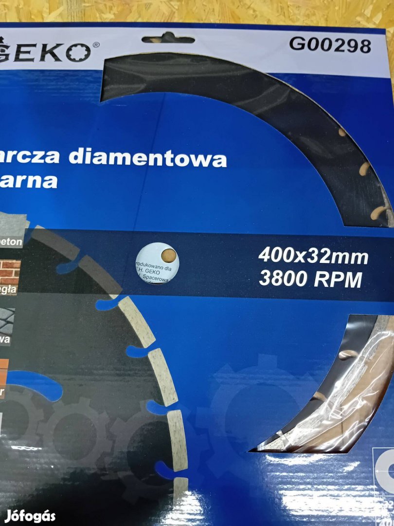Geko 400-as Gyémántvágó tárcsa G00298