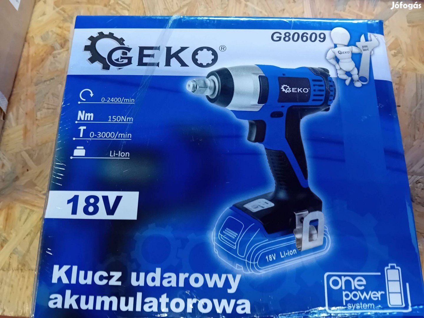Geko Akkumulátoros 18V-os lítium-ionos ütvecsavarozó G80609