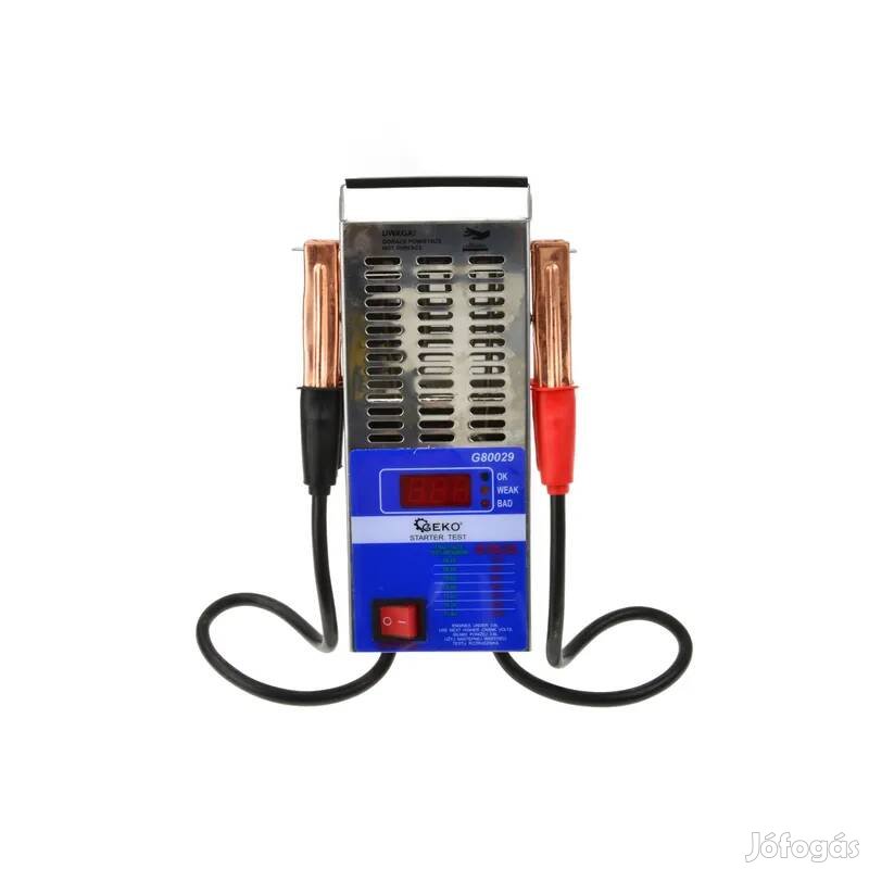 Geko Akkuteszter akkumulátor teszter akkumulátor tesztelő 12V G80029