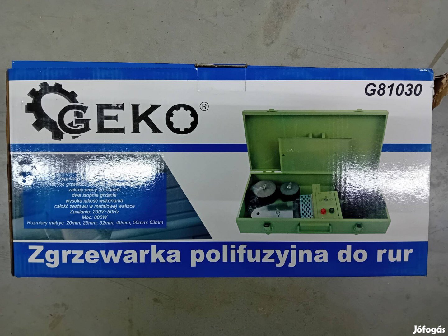 Geko Csőhegesztőgép műanyag cső hegesztő 20-63 mm 800W G81030