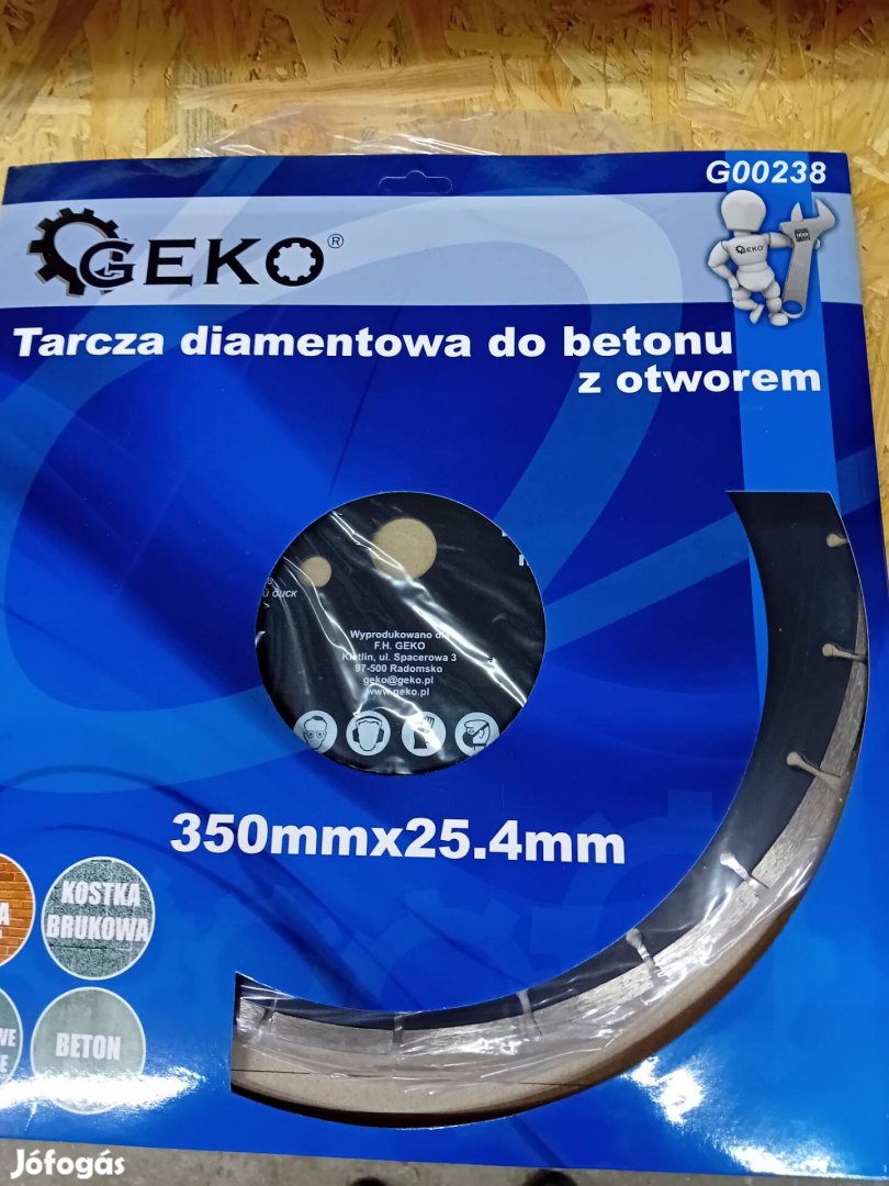 Geko Gyémántkorong betonhoz 350×25,4mm G00238