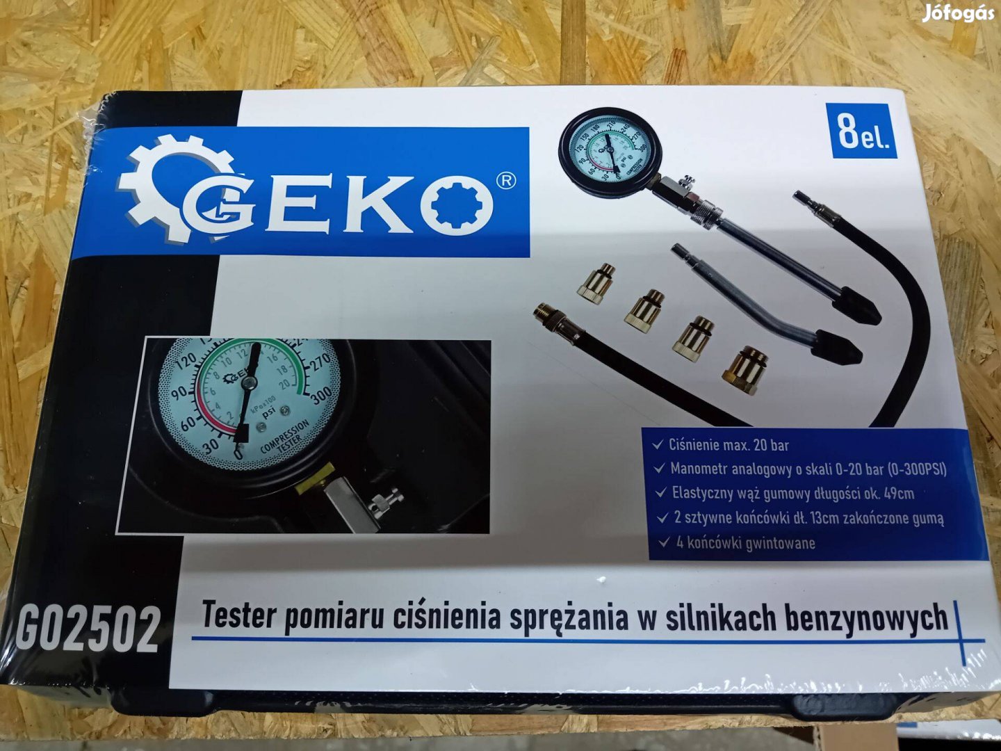 Geko Üzemanyagnyomás mérő készlet benzineshez G02502