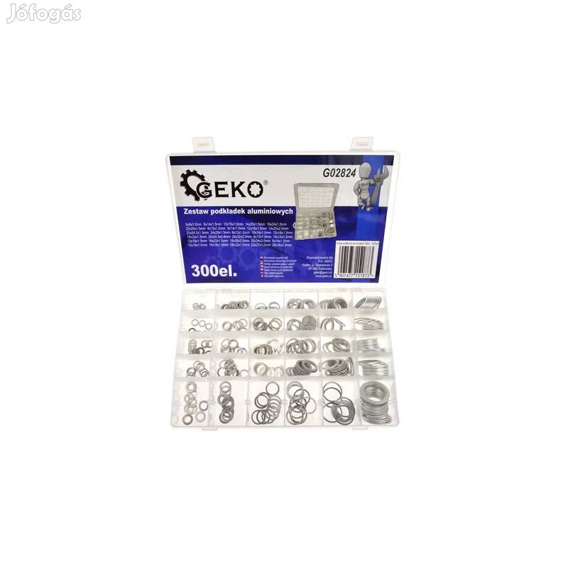 Geko alumínium alátét készlet 300db G02824