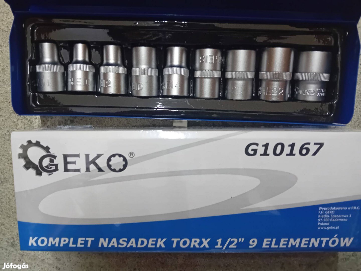 Geko belső torx dugókulcs fejek 12 9db-os G10167