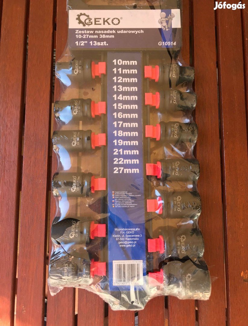 Geko gépi dugókulcs szett 10-27mm-ig G10514