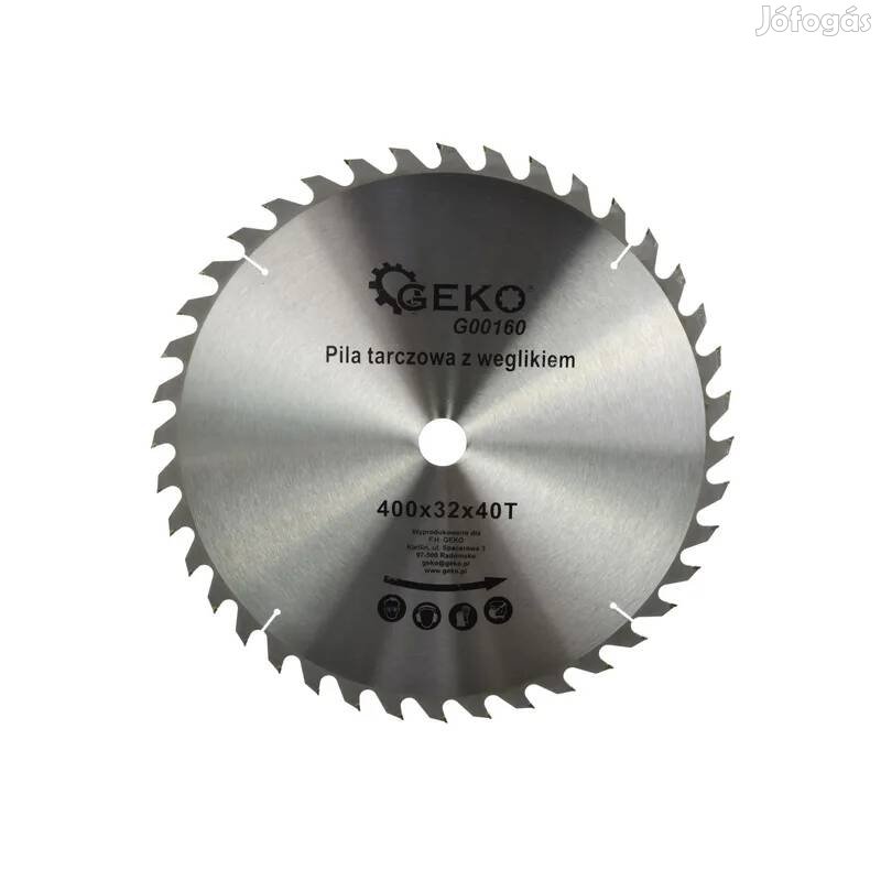 Geko körfűrészlap körfűrész tárcsa vágótárcsa 400X32 40T G00160