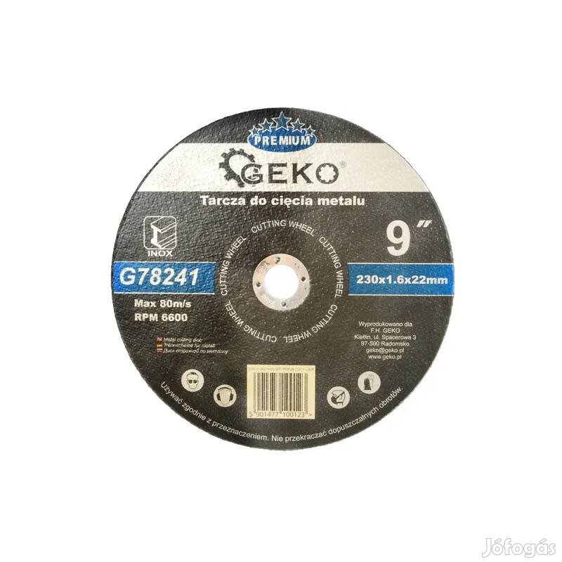 Geko vágókorong vágótárcsa 230×1,6×22 mm G78241