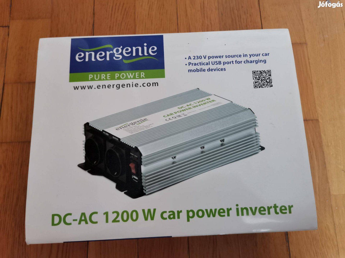 Gembird Energenie EG-PWC-035 1200W 12V-230V Autós inverter