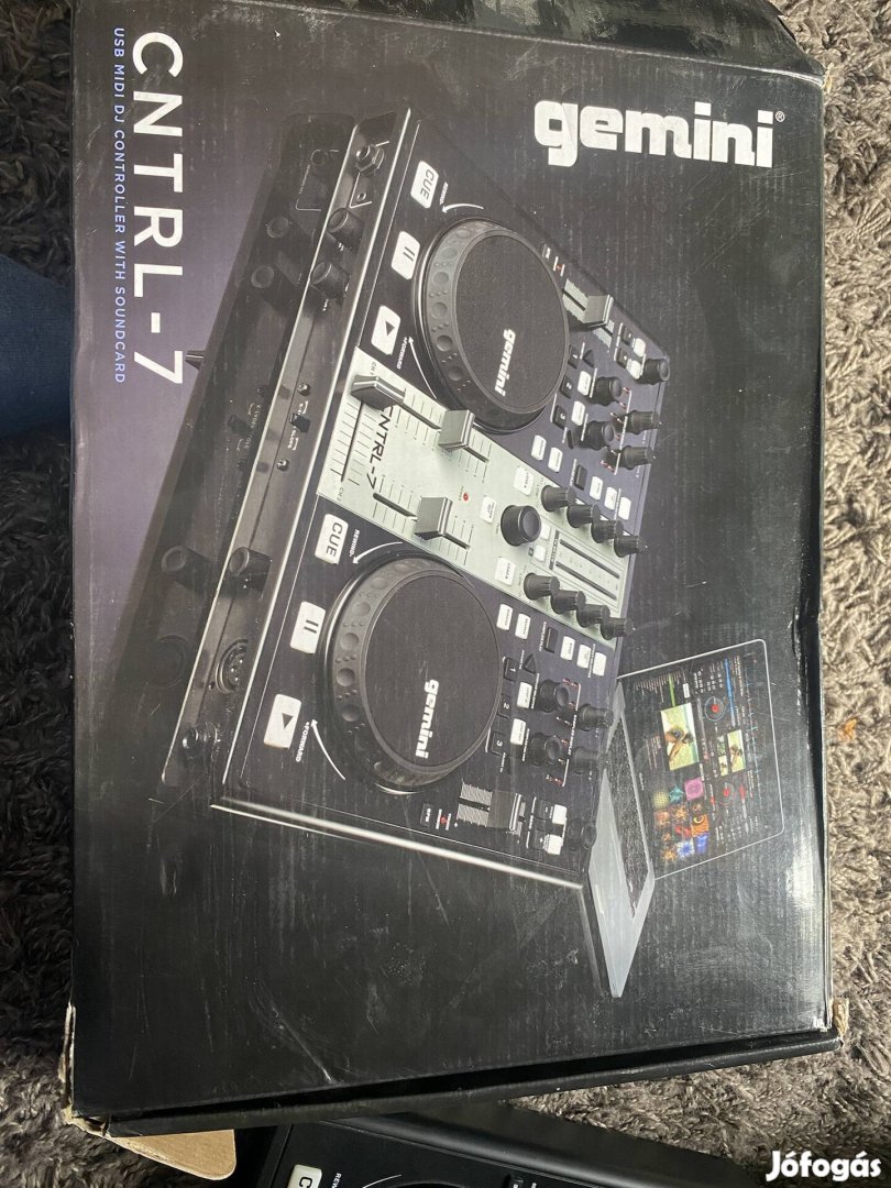 Gemini Cntr 7 Dj mixer pult usb Line Mikrofon stb