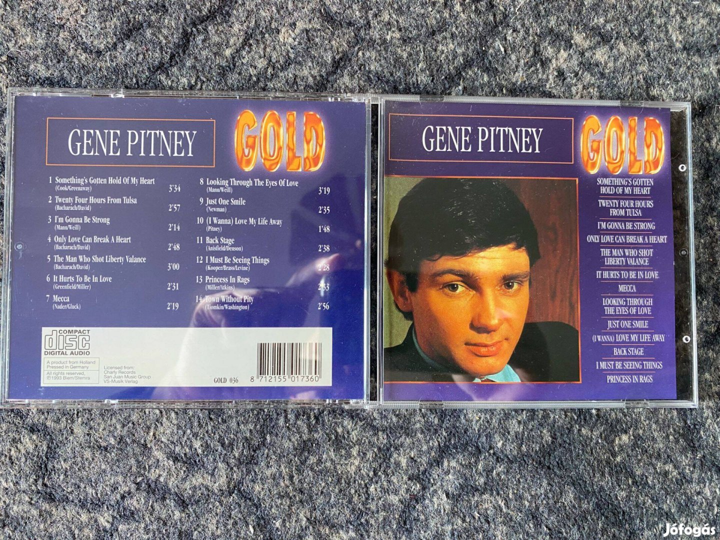 Gene Pitney-Gold CD,Új,Posta megoldható