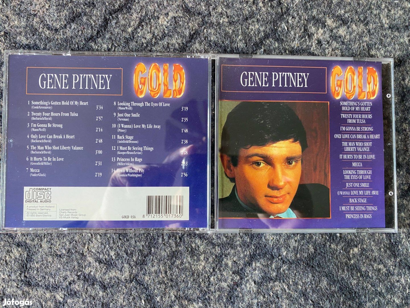 Gene Pitney-Gold CD,Új,Posta megoldható