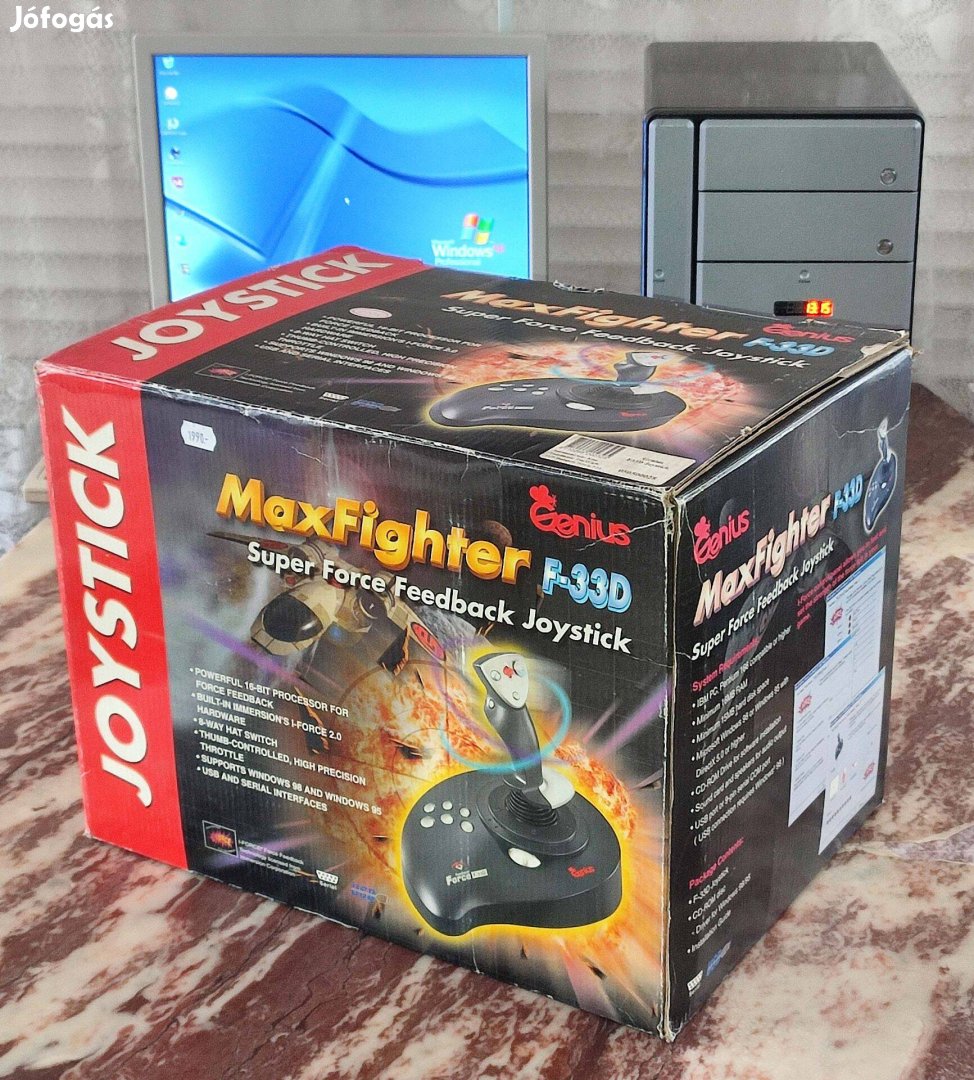 Genius Maxfighter F-33D retro force feedback joystick