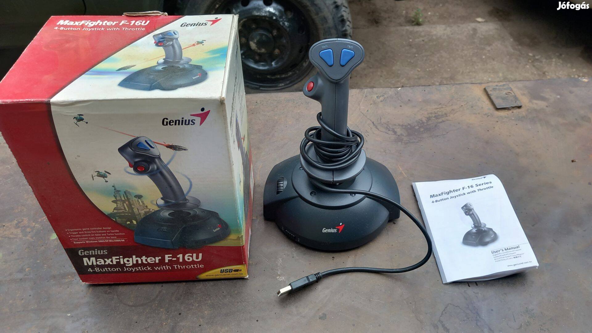 Genius pc joystick játék kar újszerű dobozában Debrecen átad gls