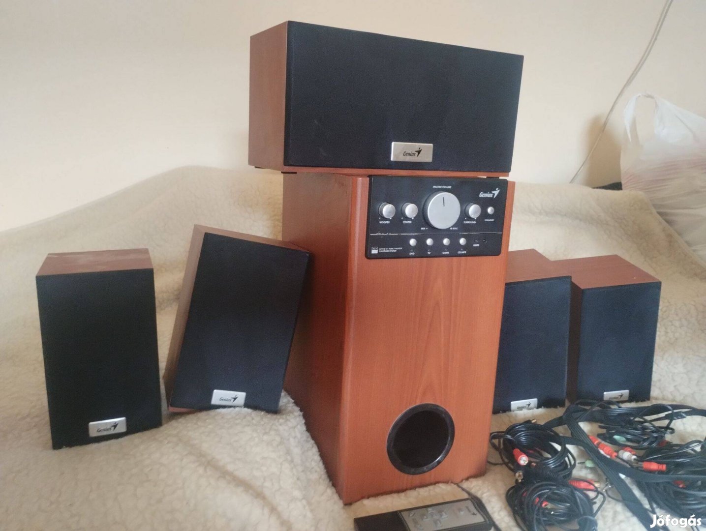 Genius sw hf 5 1 5005 aktiv hangfal házimozi erősitő és hangfalak