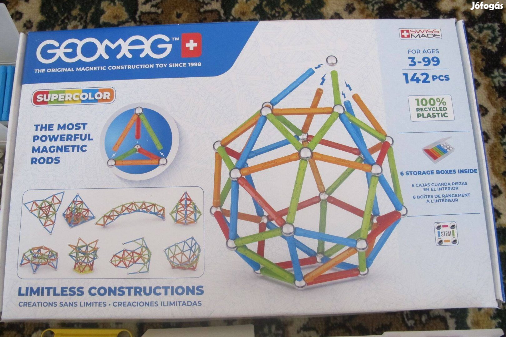 Geomag 142 darabos mágneses fejlesztő játék