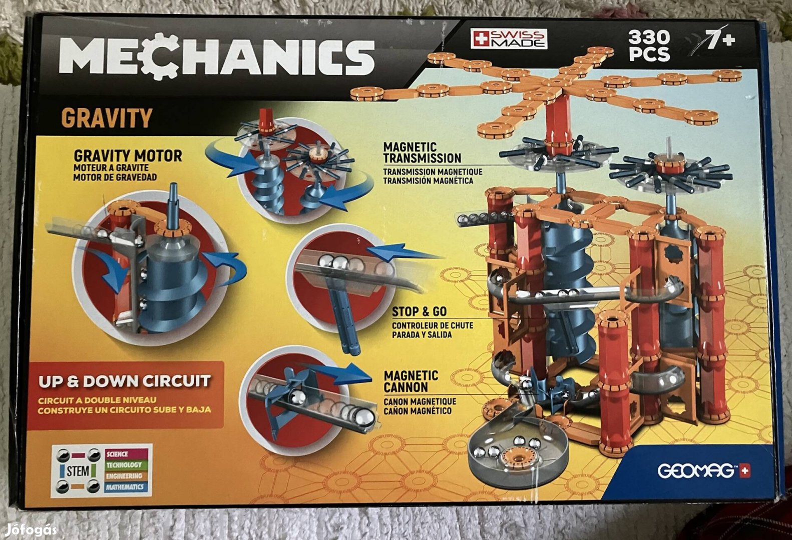 Geomag Mechanics Gravity 330 mágneses építőjáték 7+ (versenypálya)