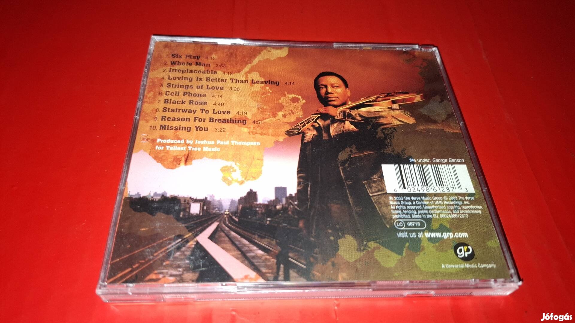 George Benson Irreplaceable Cd 2003 Funk/Soul