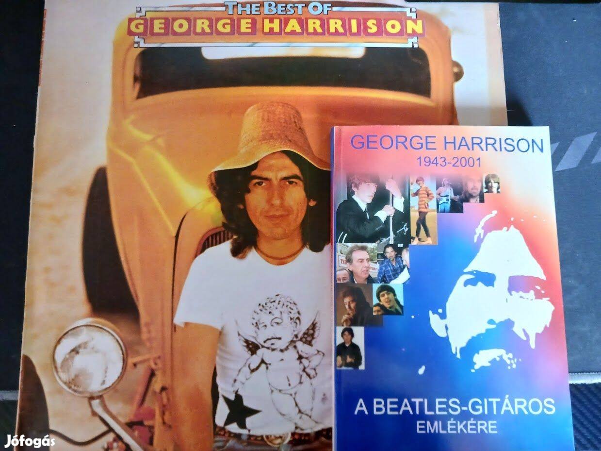 George Harrison bakelit lemez+ életrajzi könyv