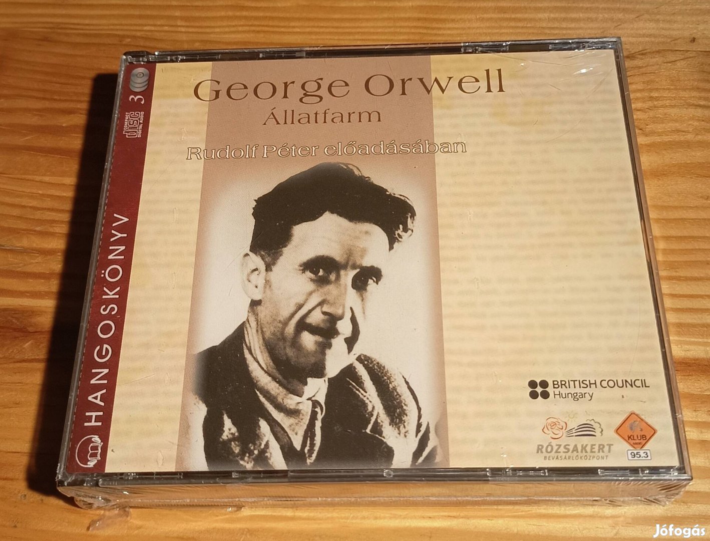 George Orwell - Állatfarm 3CD hangoskönyv bontatlan 