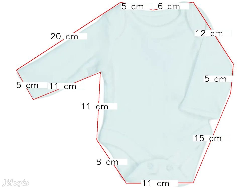 George Új (címke nélküli) Fiú Hosszú ujjú body (Méret: 50)