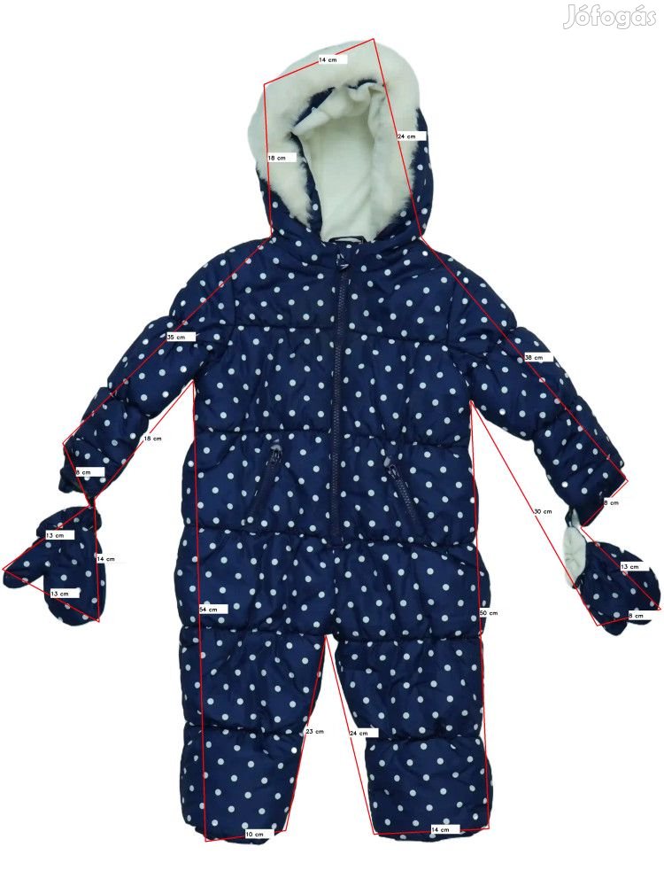 George Új (címke nélküli) Lány Baby overál (Méret: 86)