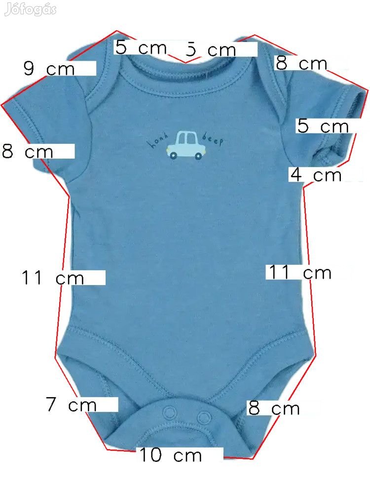 George Új (címkés) Fiú Rövid ujjú / ujjatlan body (Méret: 50)