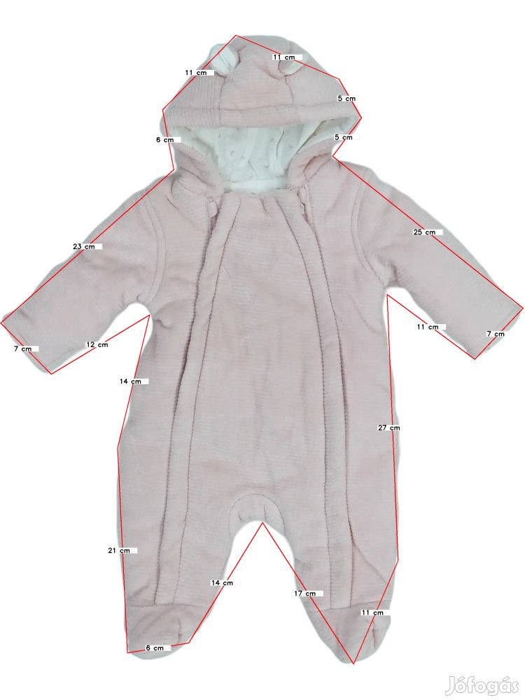 George Új (címkés) Lány Baby overál (Méret: 56)