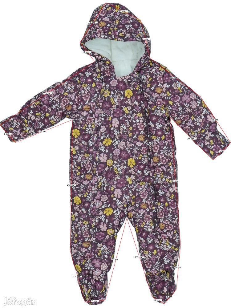 George Új (címkés) Lány Baby overál (Méret: 80)