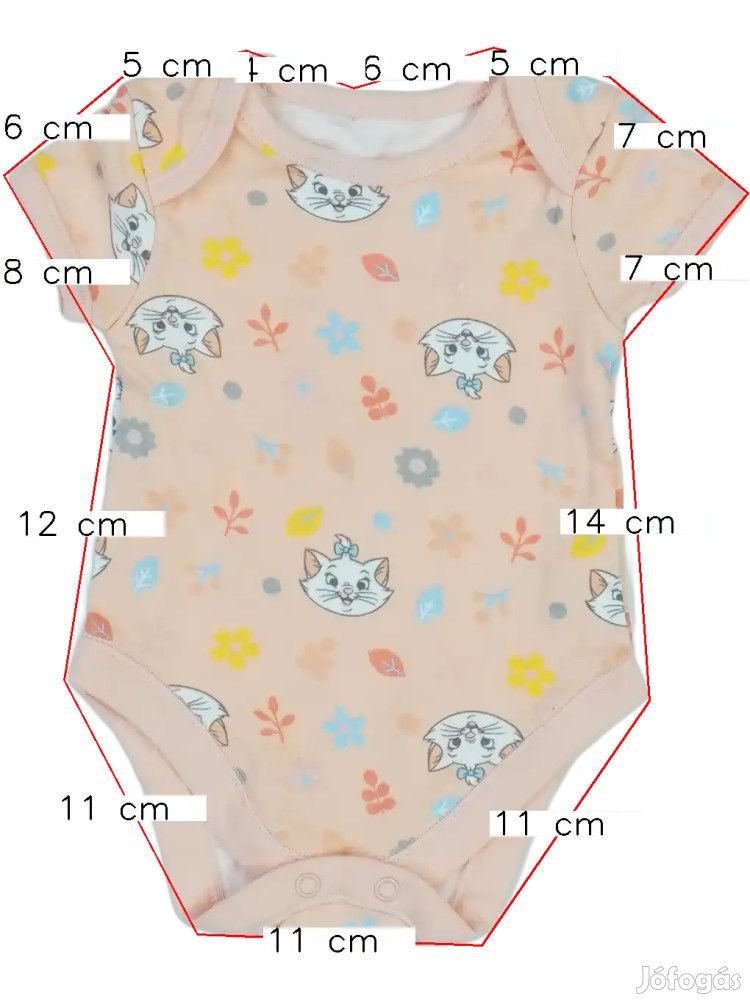 George Új (címkés) Lány Rövid ujjú / ujjatlan body (Méret: 62)