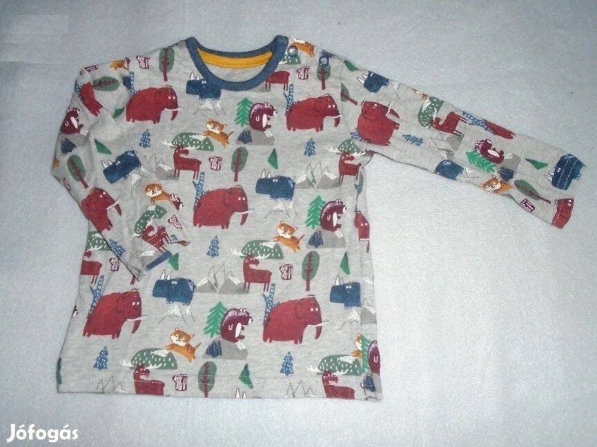 George állat mintás hosszú ujjú felső 3-6 hó méret 68