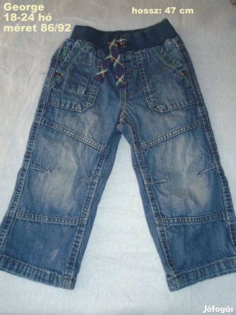 George kék farmernadrág 18-24 hó méret 86 92