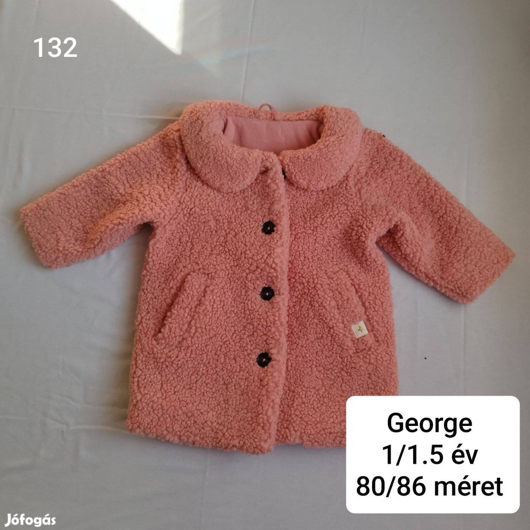 George rózsaszín átmeneti kabát 86 méret