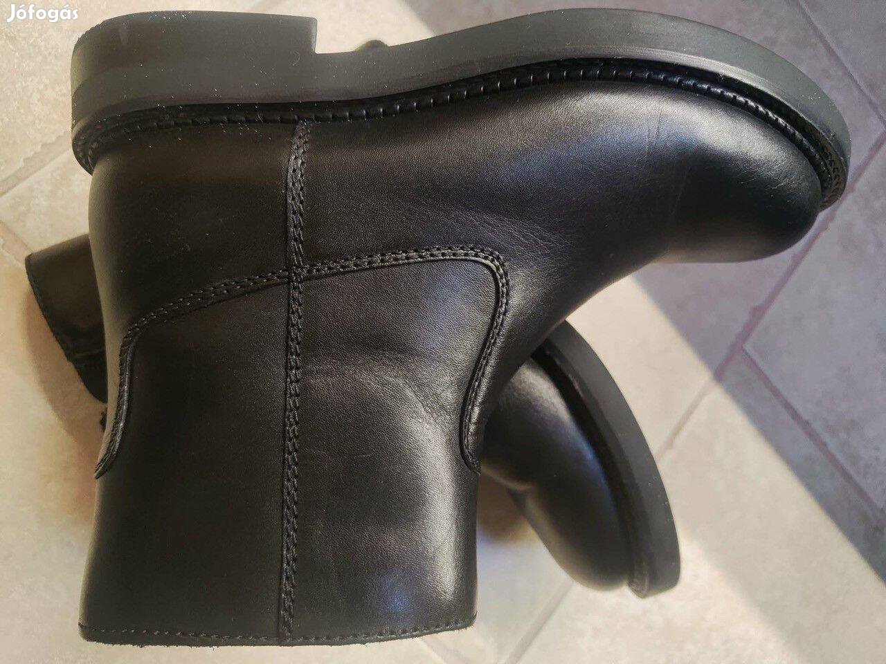 Geox Respira 38-as fekete téli bőr csizma eladó