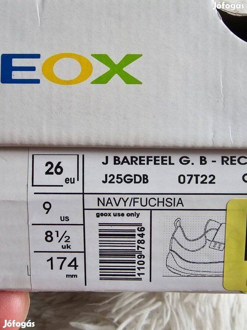 Geox Sportcipő J Barefeel 25 ös gyerek cipö új dobozos 26 os doboza va