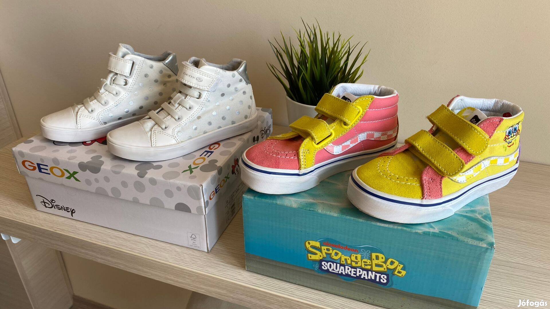 Geox, Disney, Spongyabob kislány cipő csomag, új, dobozos 28-29 méret