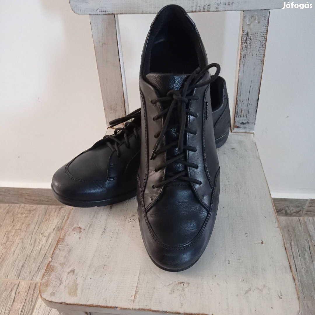 Geox férfi elegáns sneaker fekete 44 valódi bőr